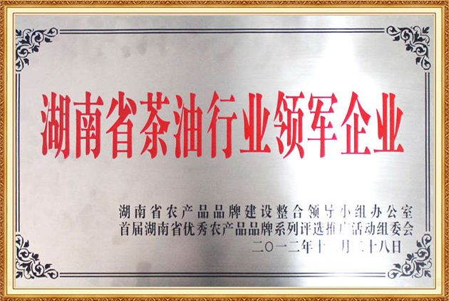 湖南省茶油行业领军企业